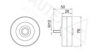 OPEL 1854421 Deflection/Guide Pulley, v-ribbed belt